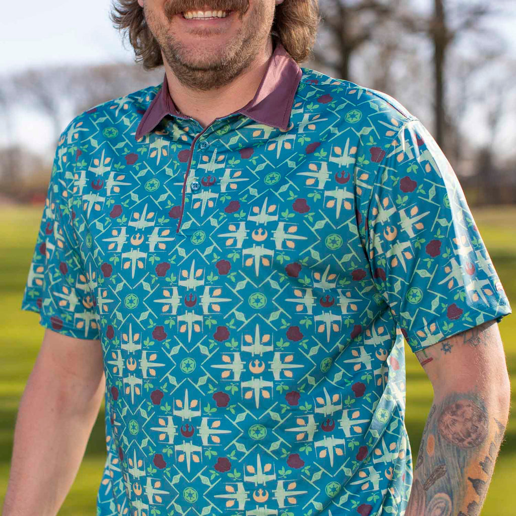 RSVLTS Grand Maz Couch All-Day Polo in Blue — front view