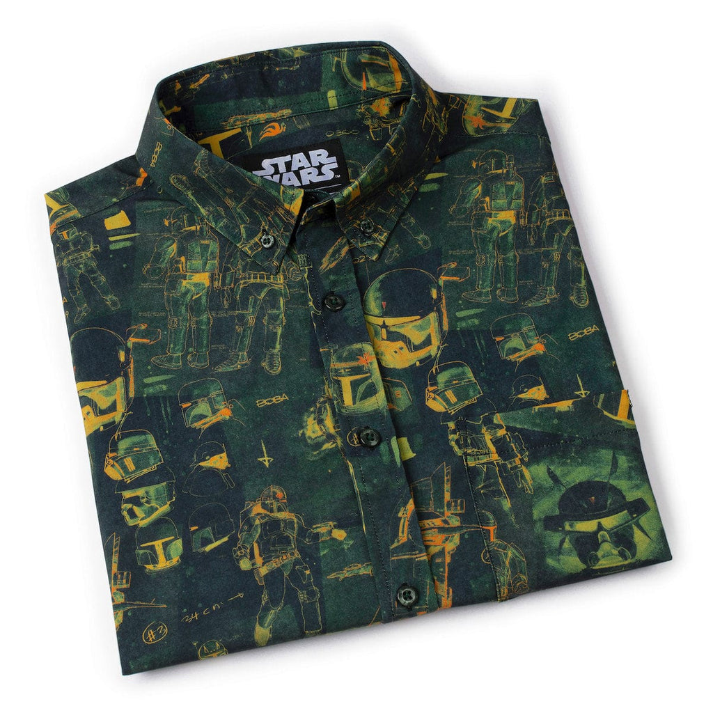 RSVLTS Building a Bounty Hunter KUNUFLEX Short Sleeve Shirt in Green — detail 10