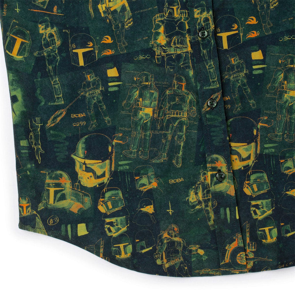 RSVLTS Building a Bounty Hunter KUNUFLEX Short Sleeve Shirt in Green — detail 9