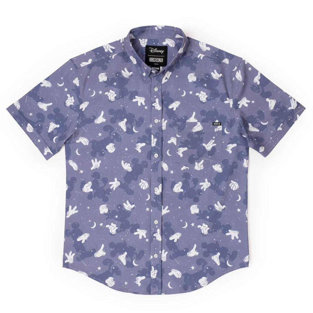 RSVLTS Hiya, Pal! KUNUFLEX Short Sleeve Shirt in Black — detail 5