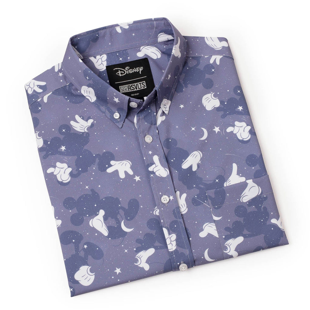 RSVLTS Hiya, Pal! KUNUFLEX Short Sleeve Shirt in Black — detail 9