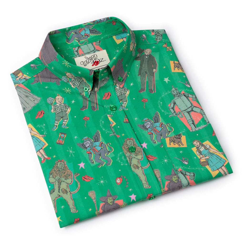 RSVLTS Off to See the Wizard KUNUFLEX Short Sleeve Shirt in Green — detail 10