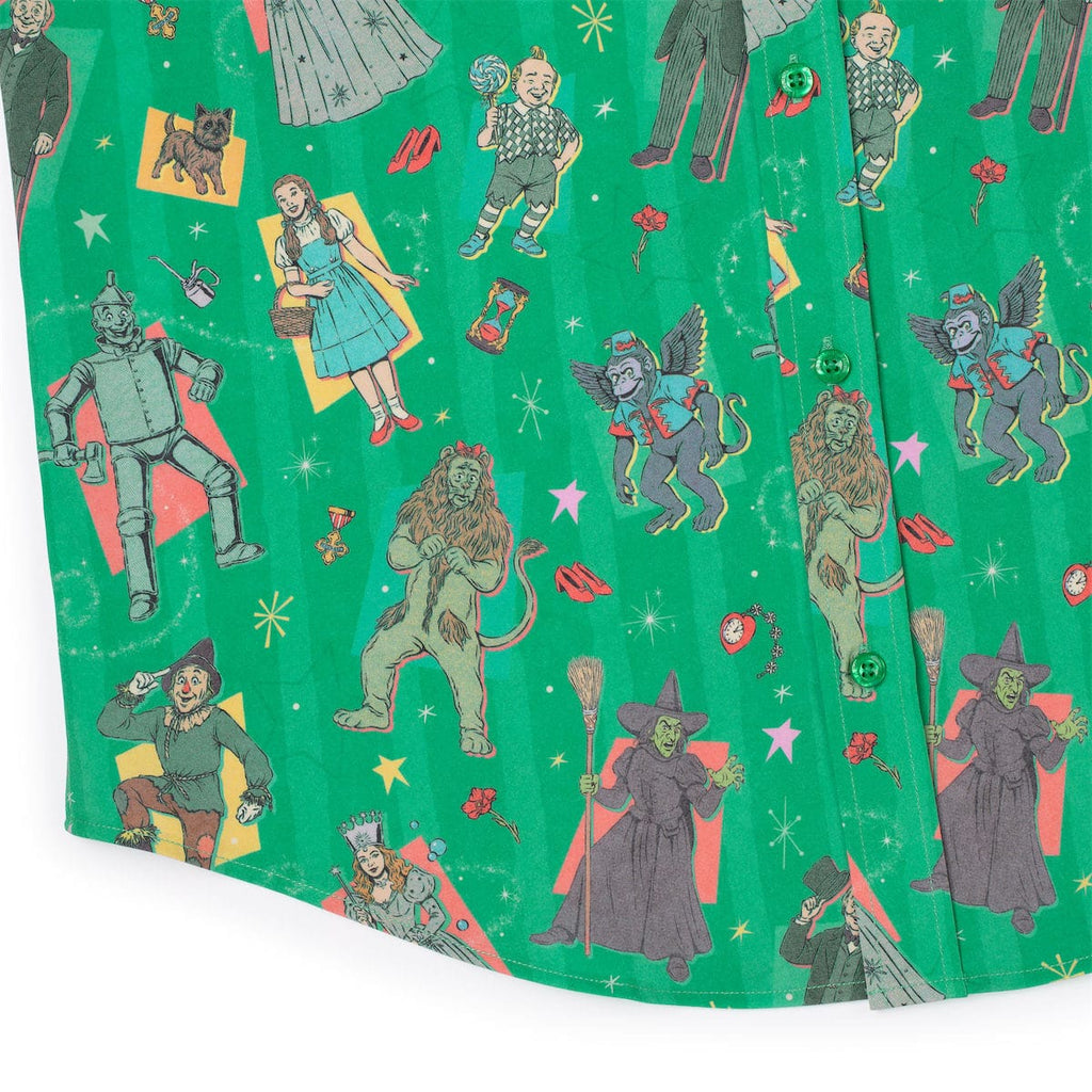 RSVLTS Off to See the Wizard KUNUFLEX Short Sleeve Shirt in Green — detail 9
