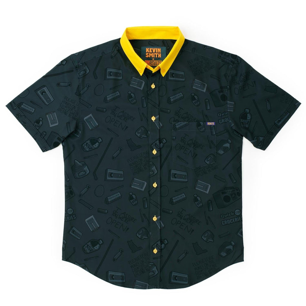 RSVLTS Quick Stop KUNUFLEX Short Sleeve Shirt in Black — detail 3