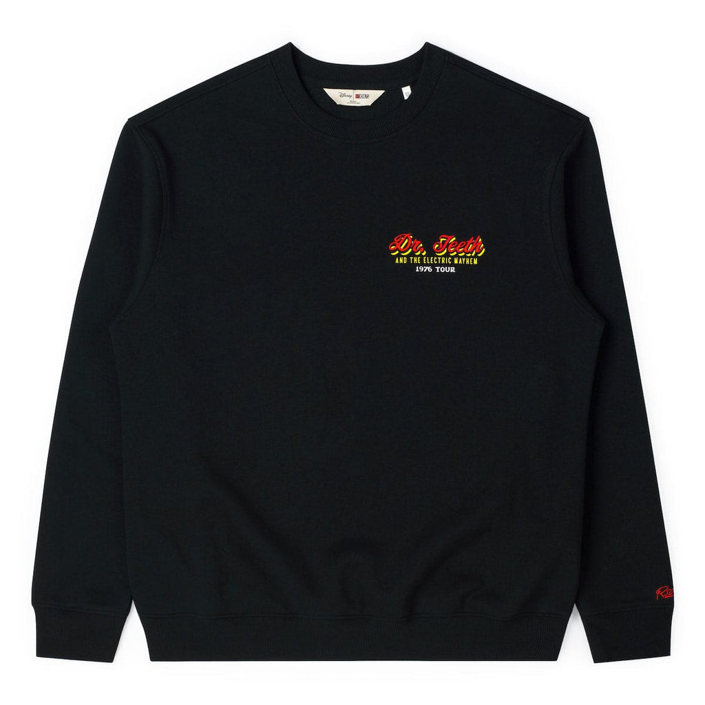 RSVLTS Dr. Teeth 1976 Tour Crewneck Sweatshirt in Black — detail 5