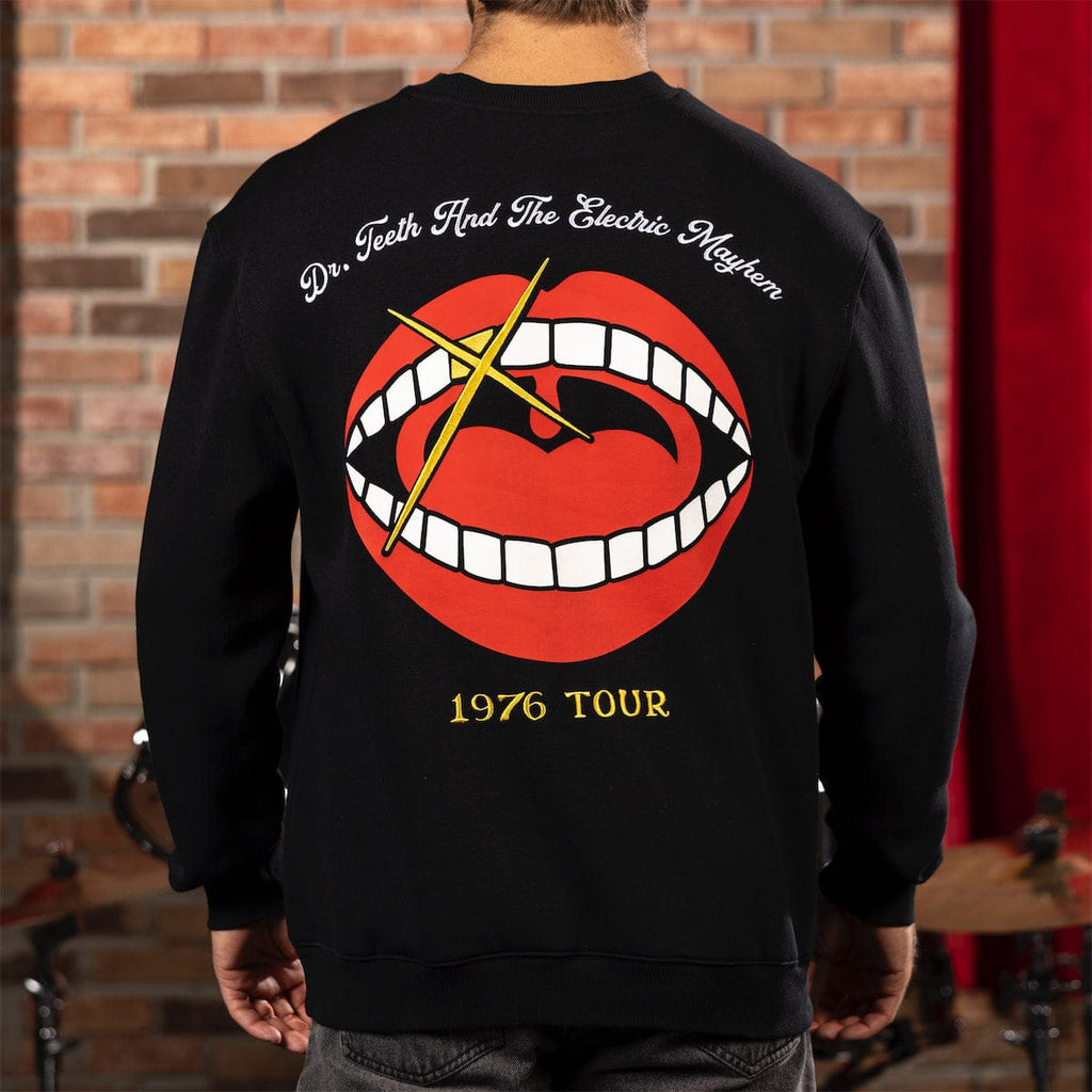 RSVLTS Dr. Teeth 1976 Tour Crewneck Sweatshirt in Black — detail 6
