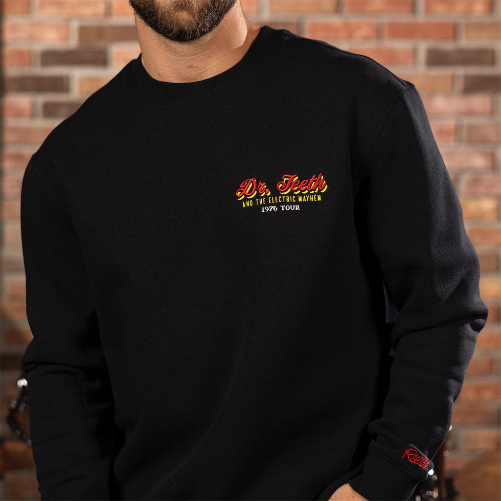 RSVLTS Dr. Teeth 1976 Tour Crewneck Sweatshirt in Black — detail 8