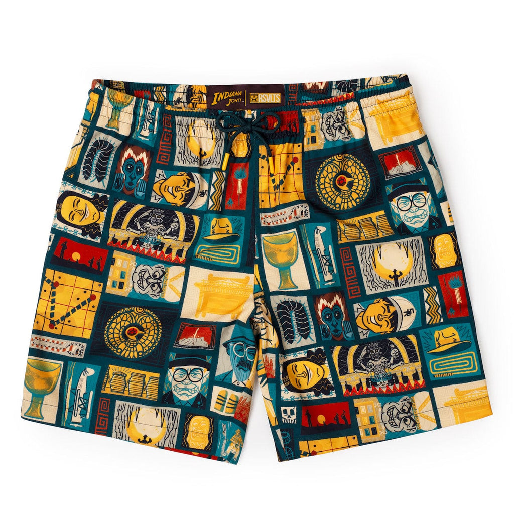 RSVLTS Tikiana Jones Hybrid Shorts in Multicolor — front view