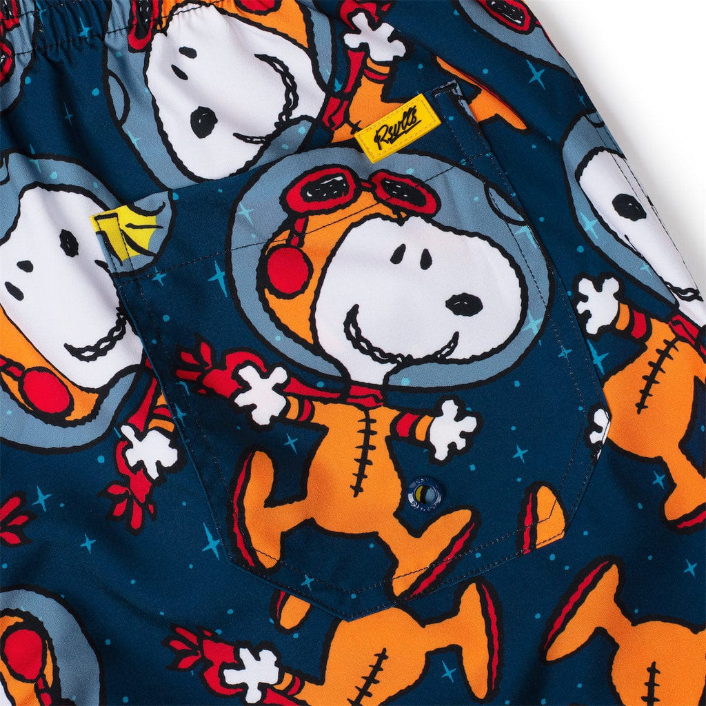 RSVLTS Snoopy in Space Hybrid Shorts in Blue — detail 3