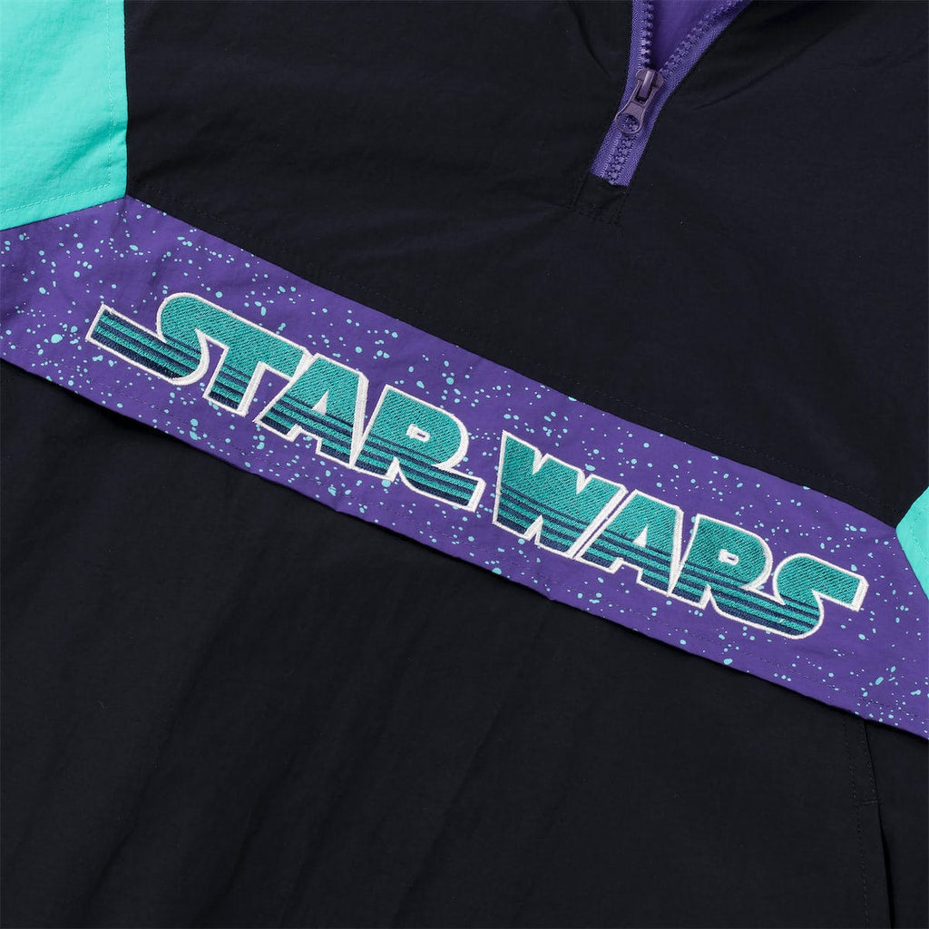 RSVLTS Throwback Boba Anorak Pullover Jacket in Black — detail 6