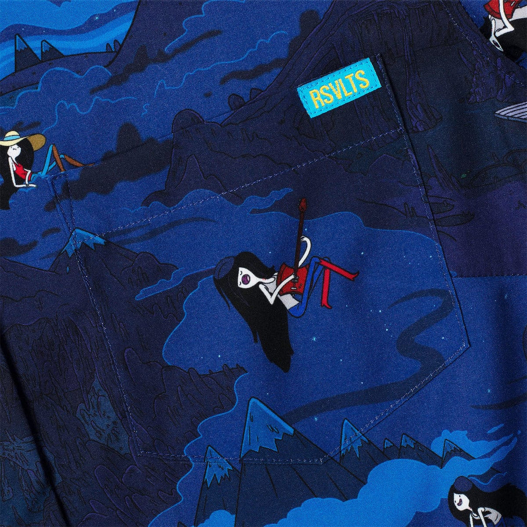 RSVLTS The Vampire Queen KUNUFLEX Short Sleeve Shirt in Blue — detail 8