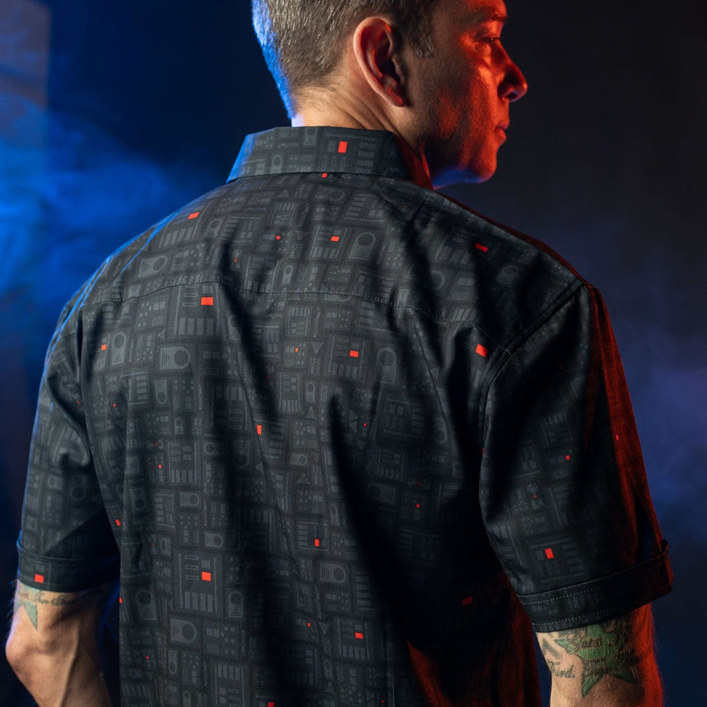 RSVLTS Shades of Vader KUNUFLEX Short Sleeve Shirt in Black — detail 5