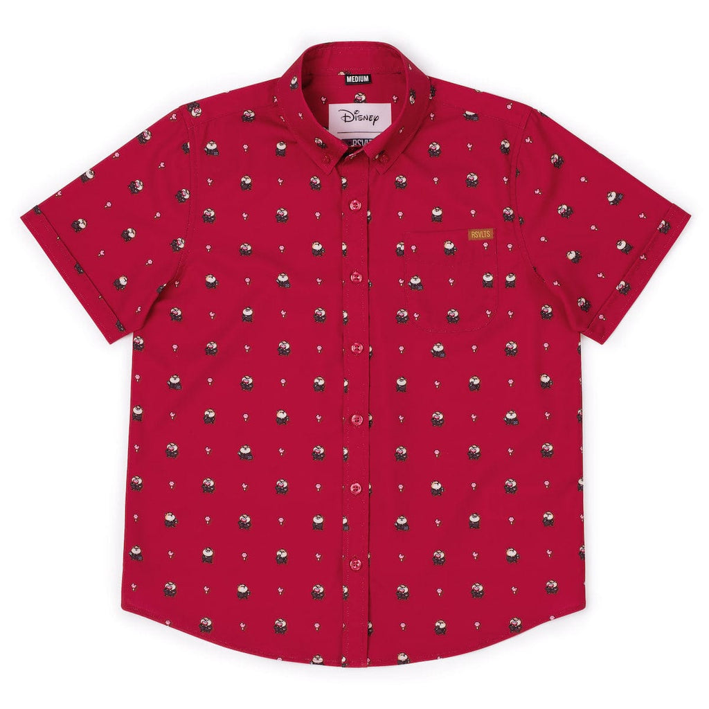 RSVLTS Lil Lemmings Youth KUNUFLEX Short Sleeve Shirt in Red — front view