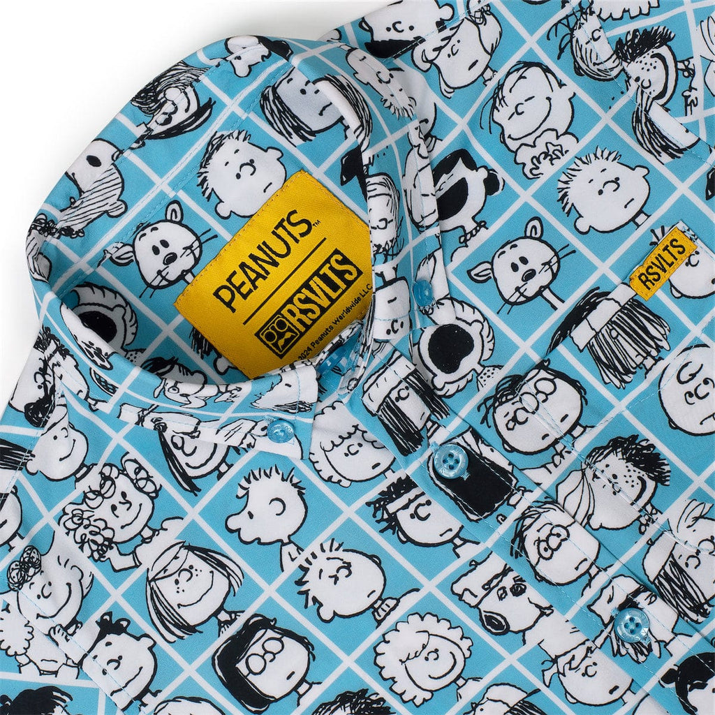 RSVLTS The Peanut Gallery Preschool KUNUFLEX Short Sleeve Shirt in Blue — detail 5