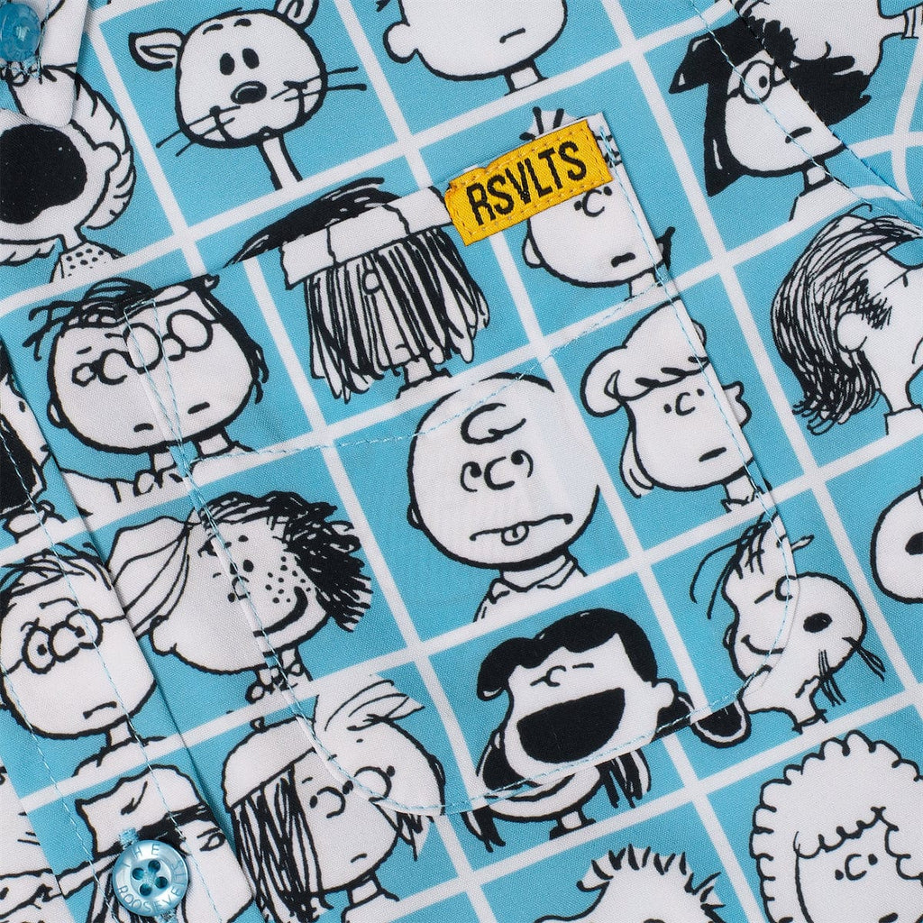 RSVLTS The Peanut Gallery Preschool KUNUFLEX Short Sleeve Shirt in Blue — detail 4