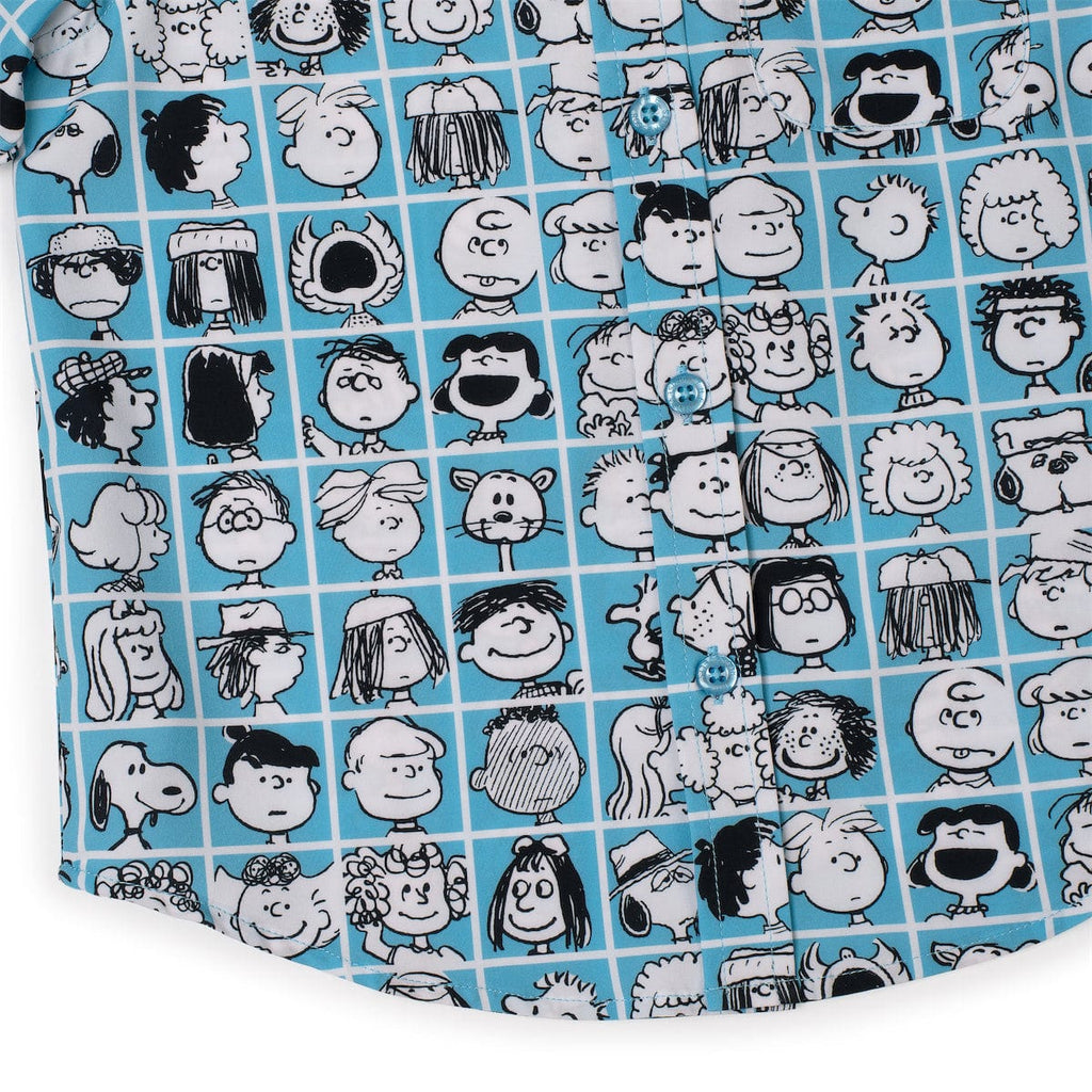 RSVLTS The Peanut Gallery Preschool KUNUFLEX Short Sleeve Shirt in Blue — detail 6