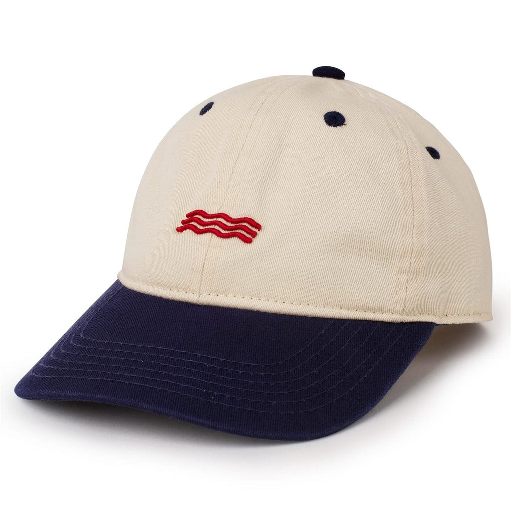 RSVLTS Bacon Waves Dad Hat in Blue — front view