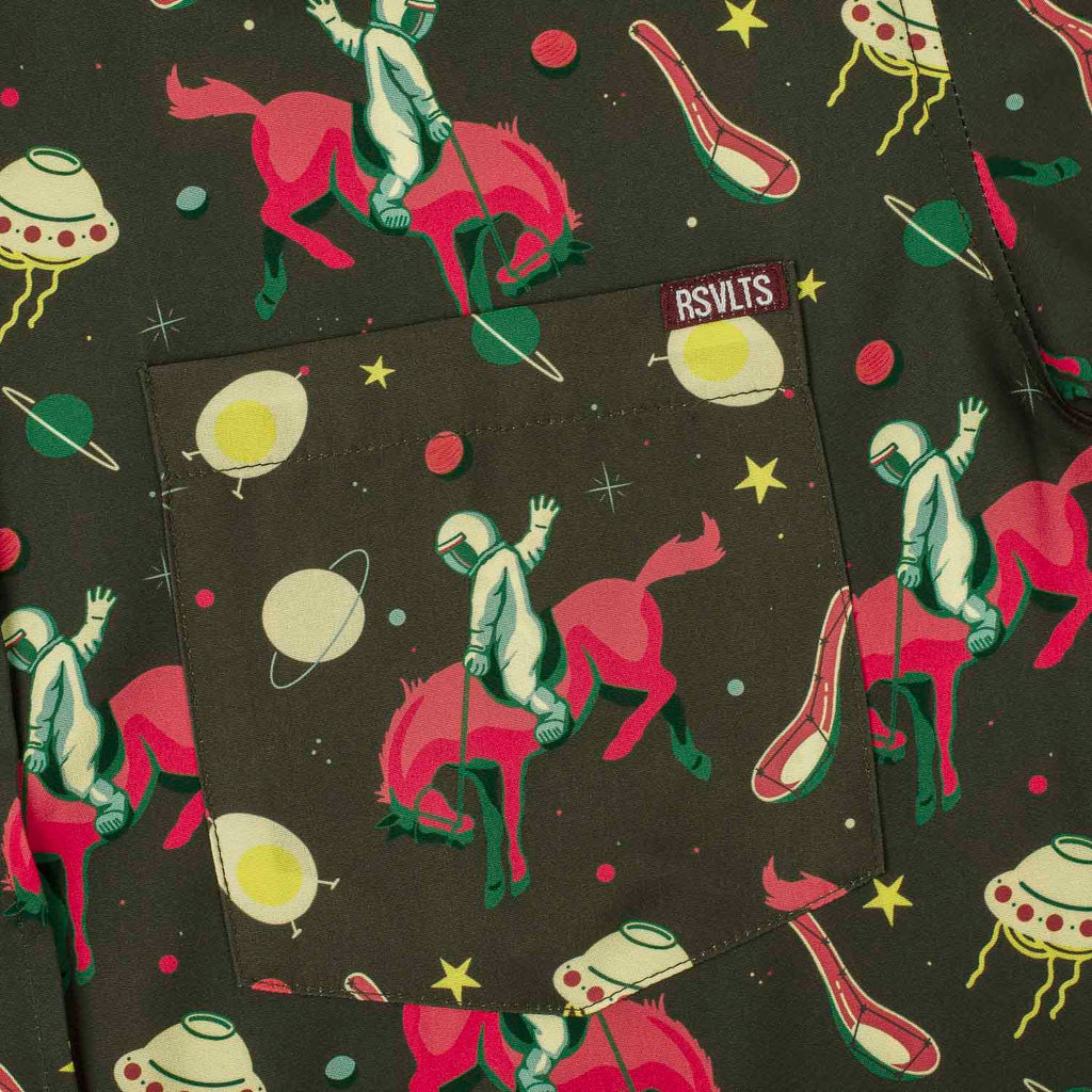 RSVLTS Space Cowboy KUNUFLEX Short Sleeve Shirt in Multicolor — detail 5
