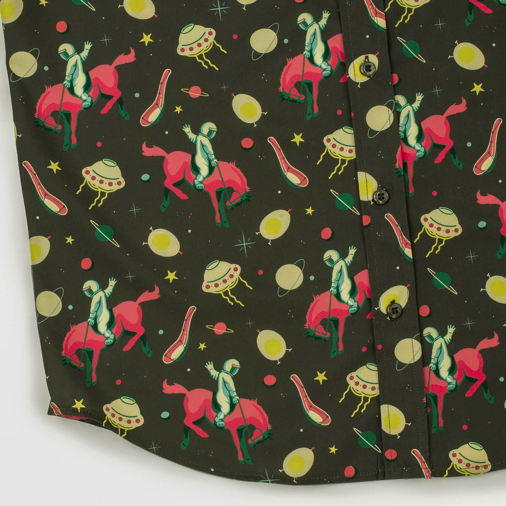 RSVLTS Space Cowboy KUNUFLEX Short Sleeve Shirt in Multicolor — detail 6