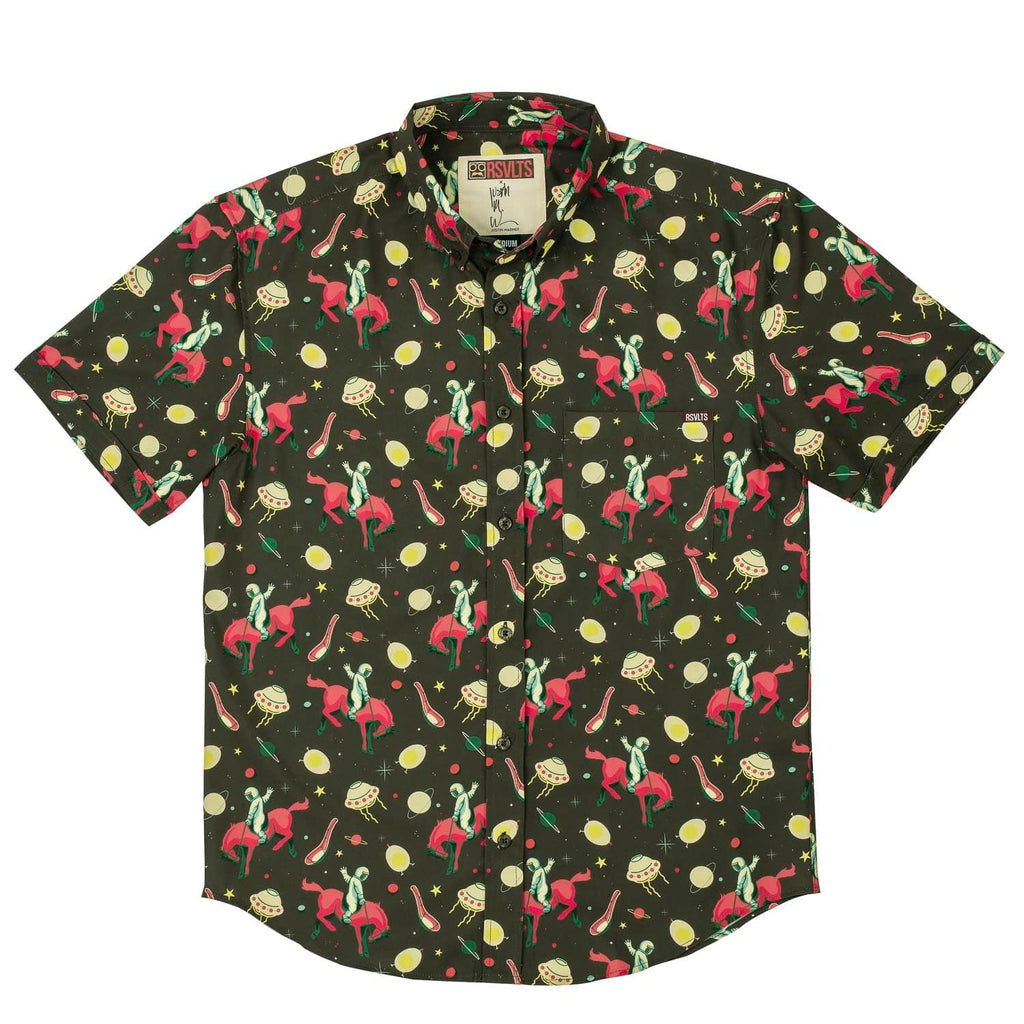 RSVLTS Space Cowboy KUNUFLEX Short Sleeve Shirt in Multicolor — detail 2
