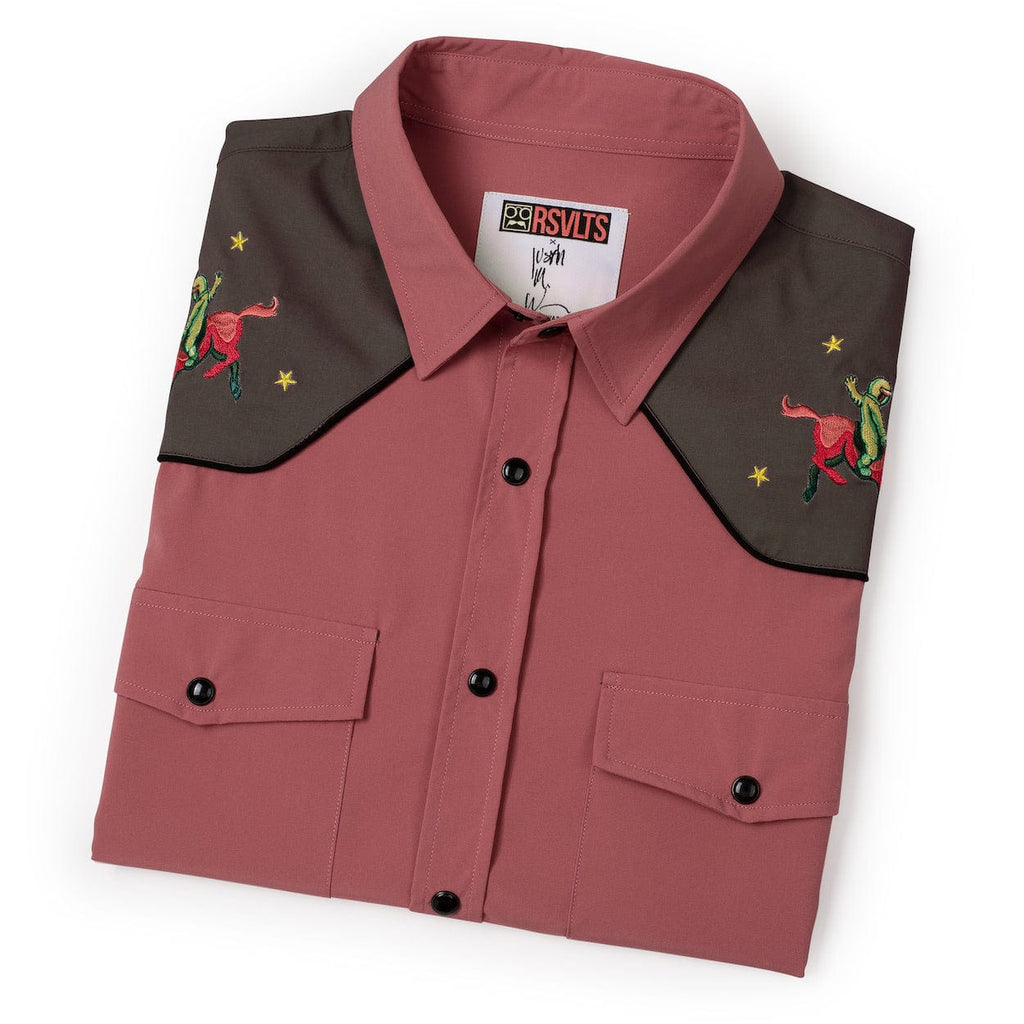 RSVLTS Space Cowboy KUNUFLEX Short Sleeve Shirt in Multicolor — detail 16