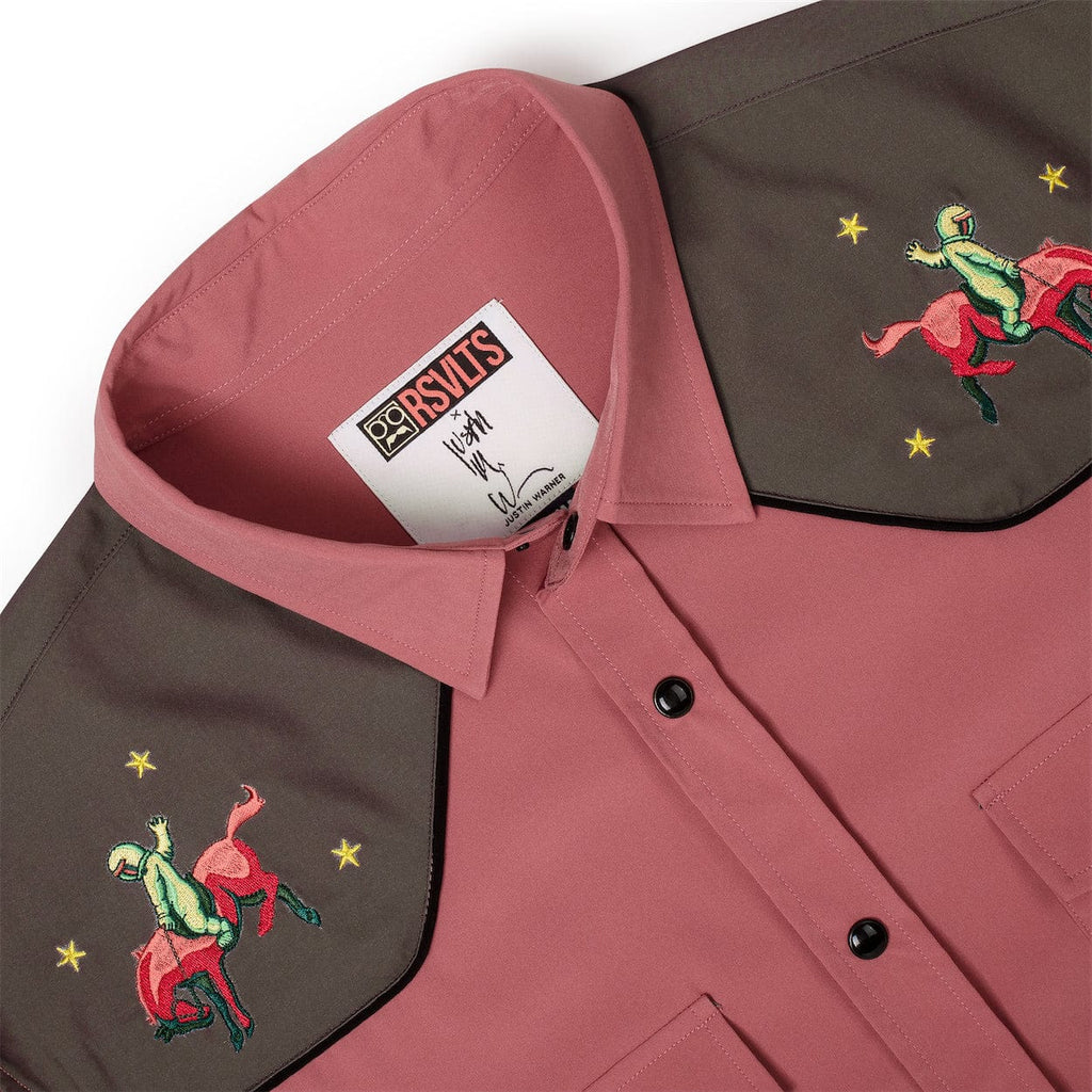 RSVLTS Space Cowboy KUNUFLEX Short Sleeve Shirt in Multicolor — detail 11