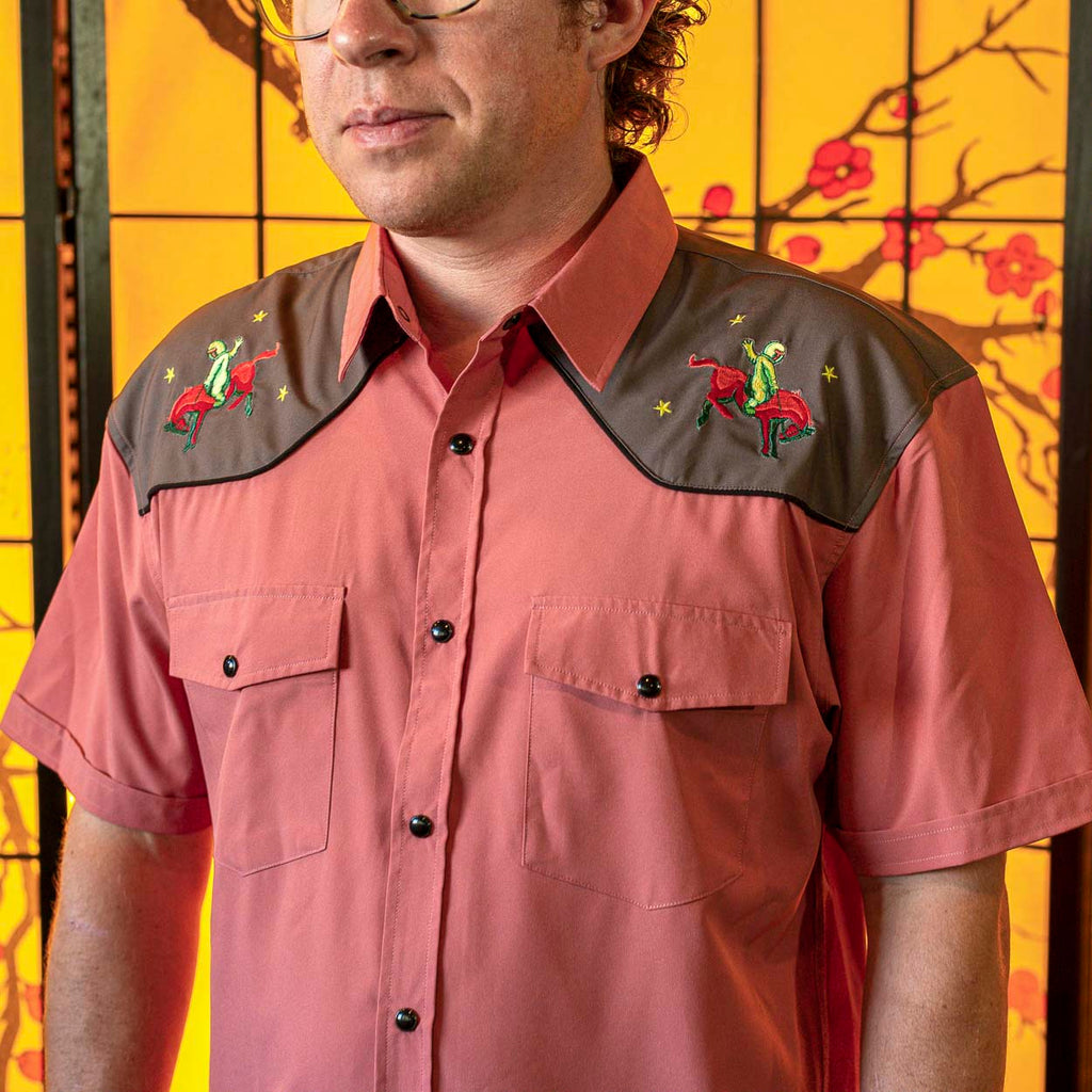 RSVLTS Space Cowboy KUNUFLEX Short Sleeve Shirt in Multicolor — detail 12