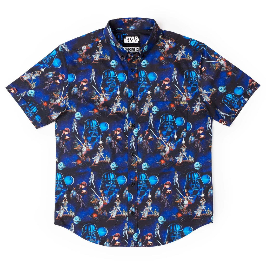 RSVLTS The Trilogy KUNUFLEX Short Sleeve Shirt in Black — detail 6