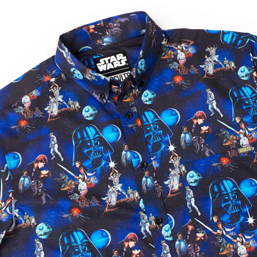 RSVLTS The Trilogy KUNUFLEX Short Sleeve Shirt in Black — detail 10