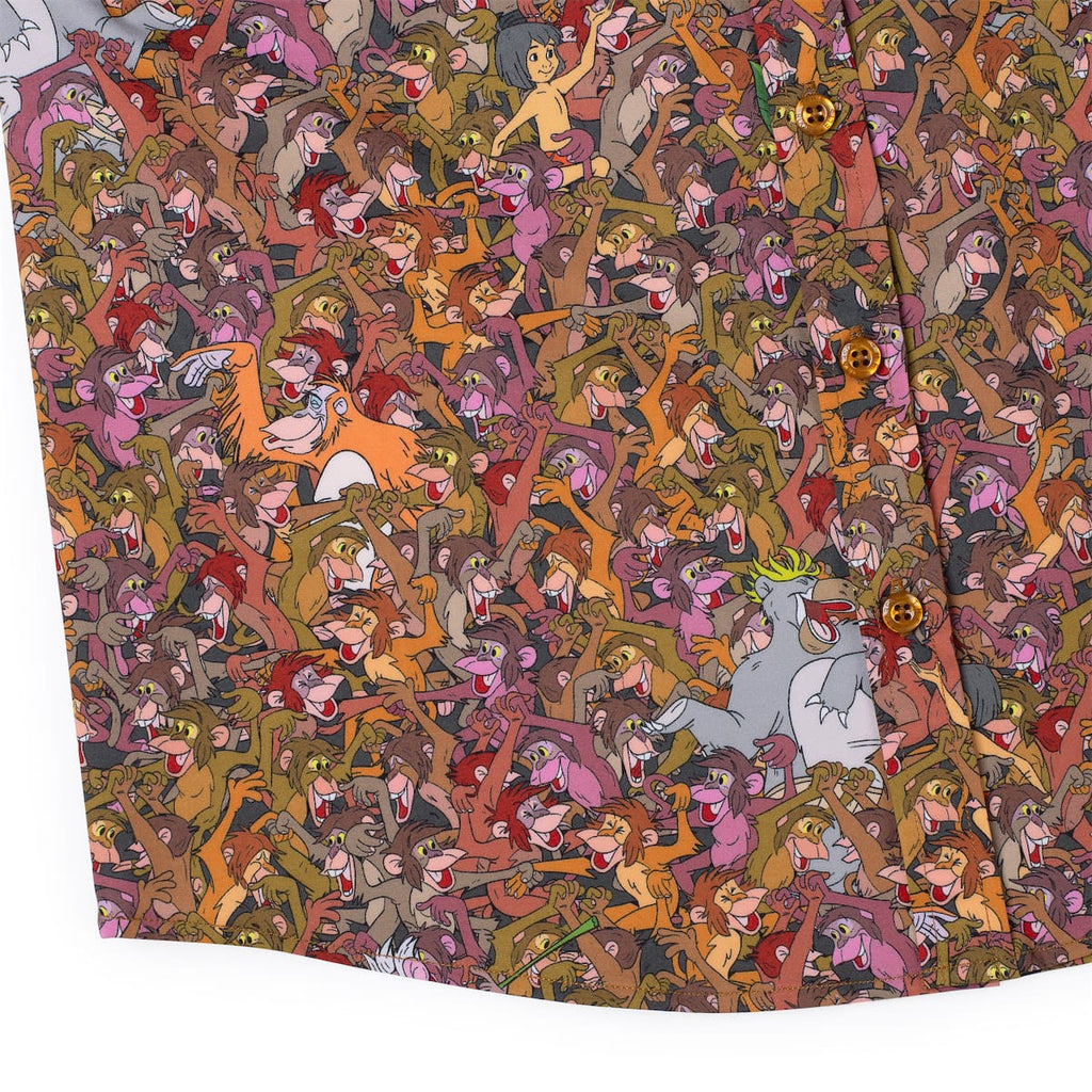 RSVLTS Monkey Business Youth KUNUFLEX Short Sleeve Shirt in Brown — detail 5