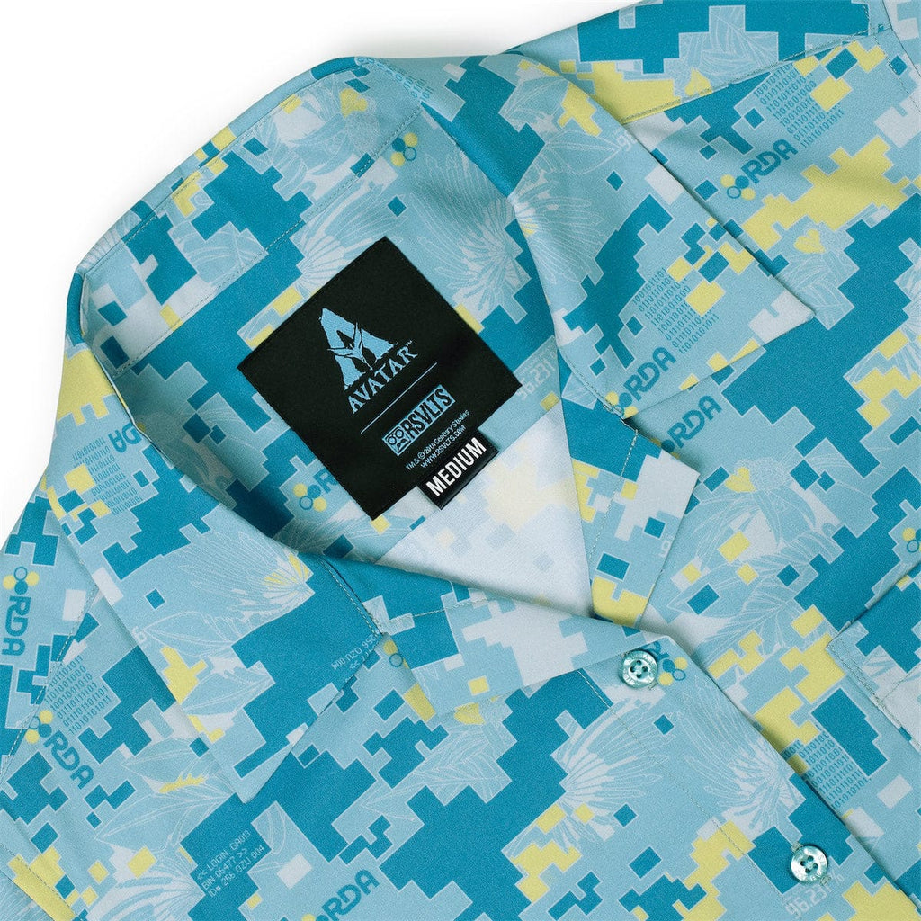 RSVLTS RDA Camo Women's KUNUFLEX Short Sleeve Shirt in Blue — detail 8