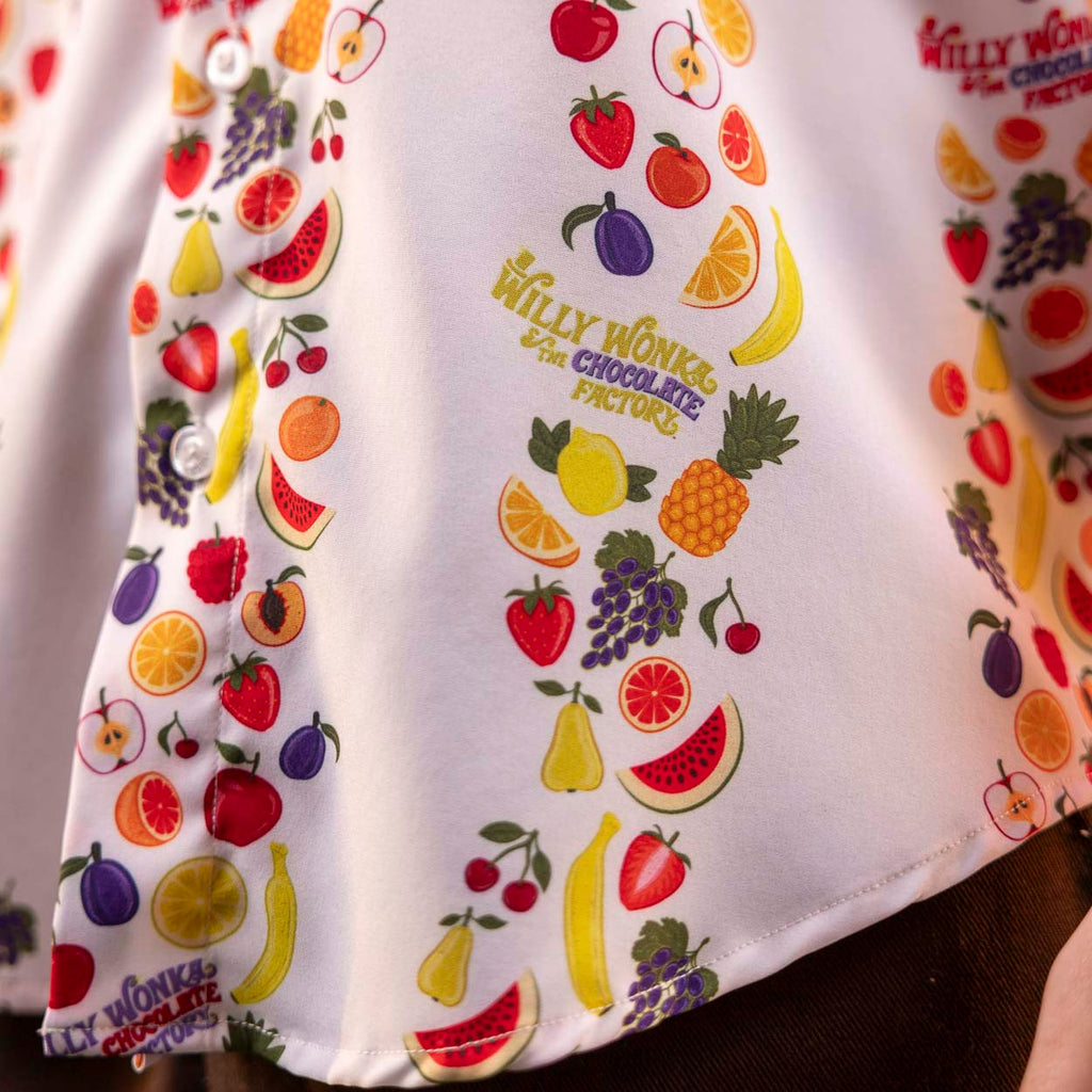 RSVLTS Go Ahead, Try It! KUNUFLEX Short Sleeve Shirt in White — detail 7
