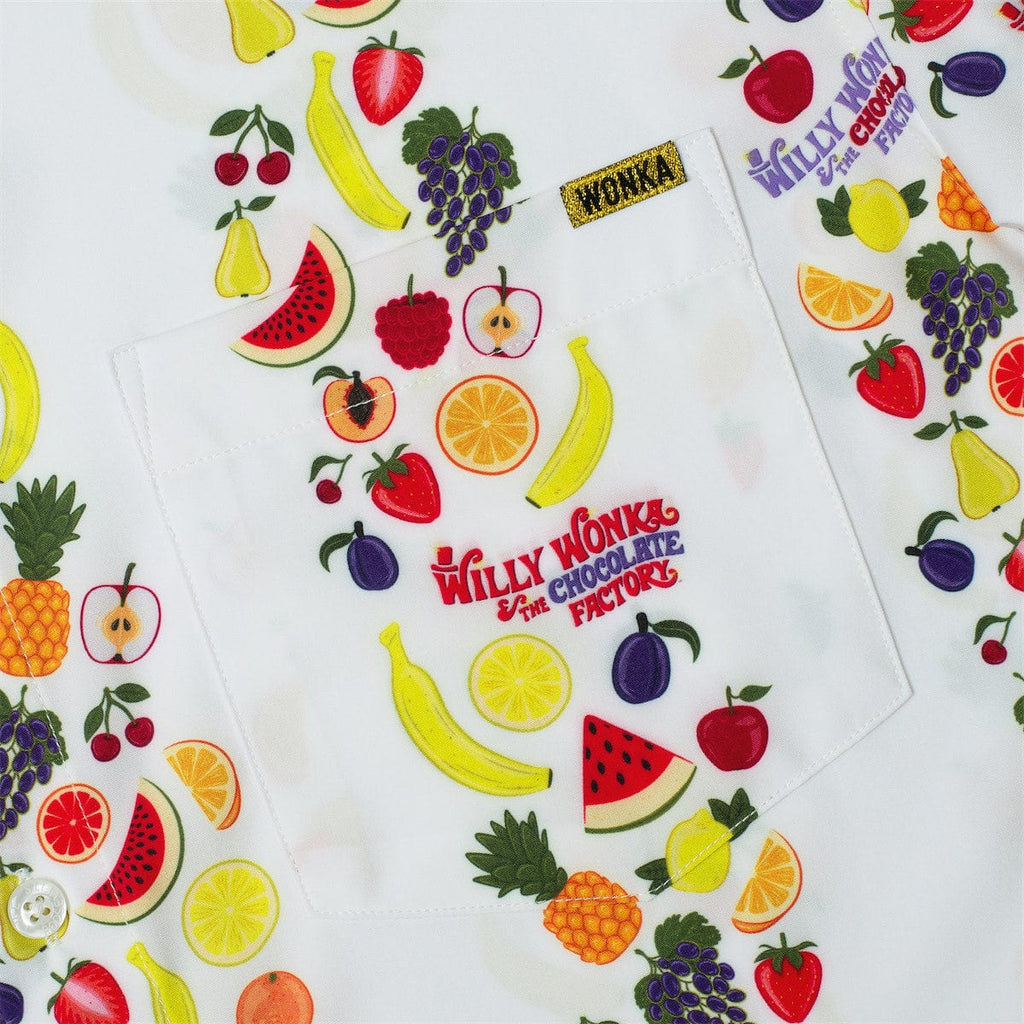 RSVLTS Go Ahead, Try It! KUNUFLEX Short Sleeve Shirt in White — detail 6