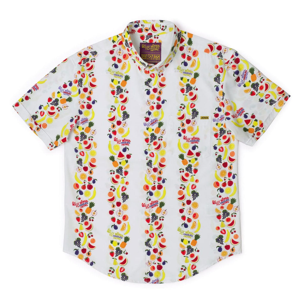 RSVLTS Go Ahead, Try It! KUNUFLEX Short Sleeve Shirt in White — detail 3