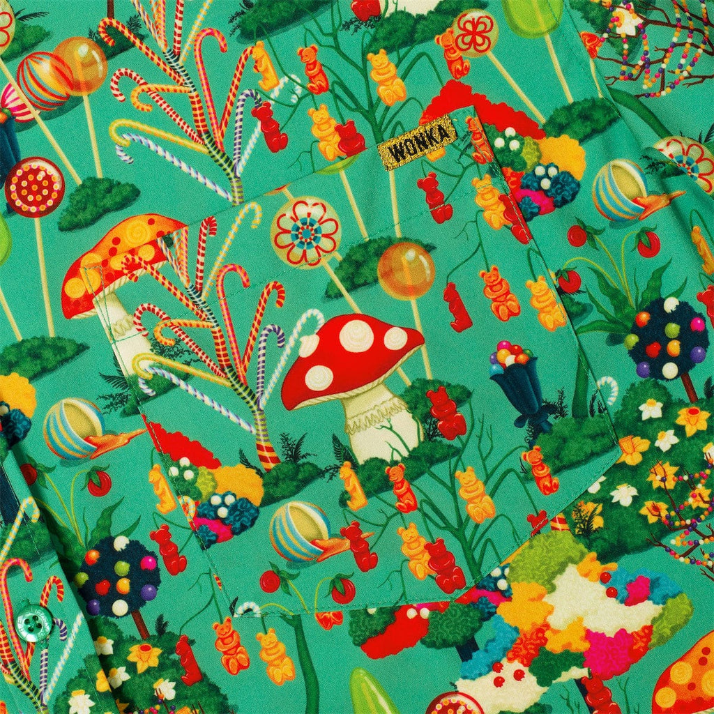 RSVLTS Pure Imagination KUNUFLEX Short Sleeve Shirt in Green — detail 5