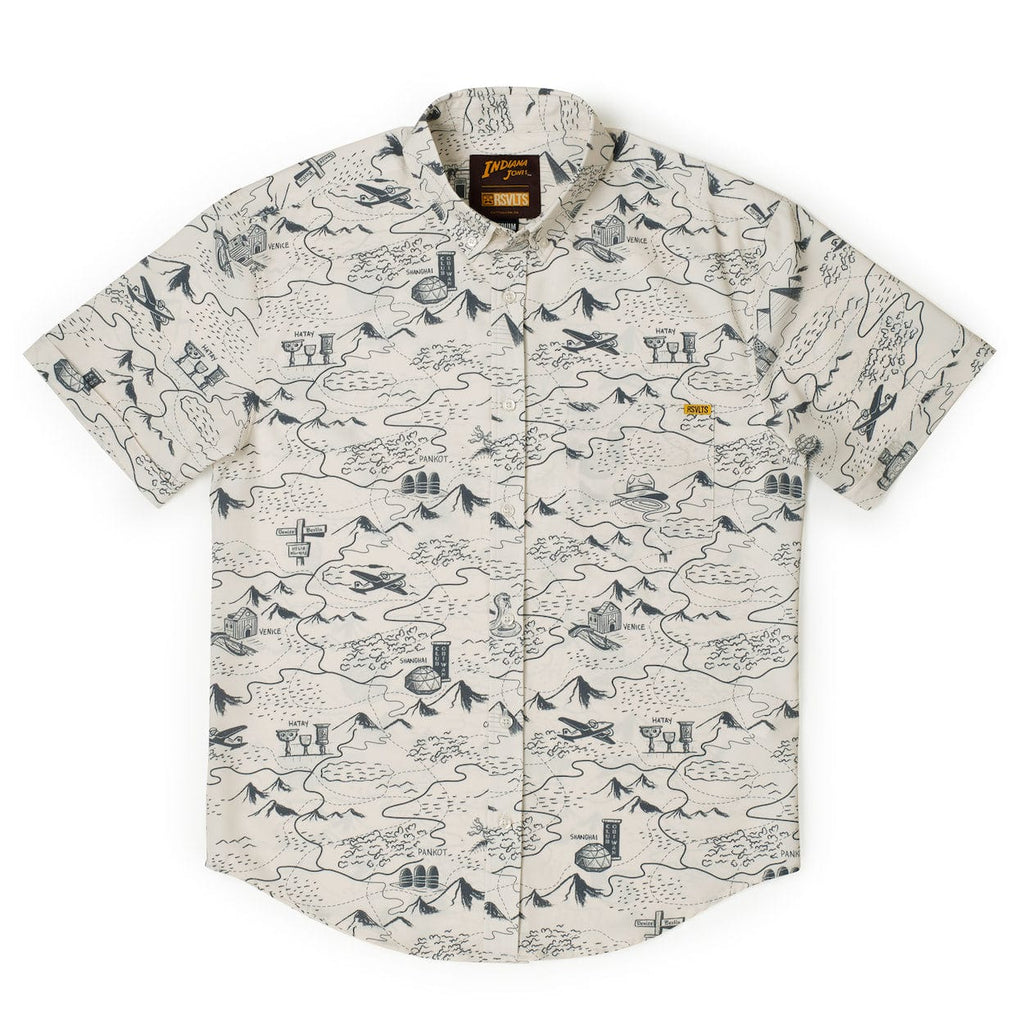 RSVLTS It’s the Mileage KUNUFLEX Short Sleeve Shirt in White — detail 3