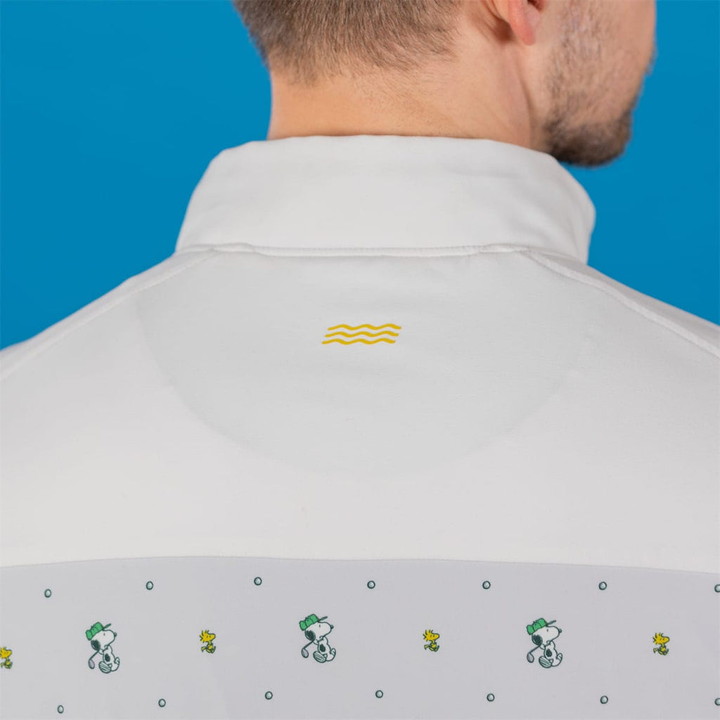 RSVLTS Good Grief Golf Quarter Zip in Gray — detail 7