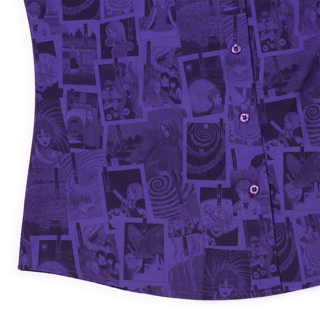 RSVLTS The Curse Women's KUNUFLEX Short Sleeve Shirt in Purple — detail 6