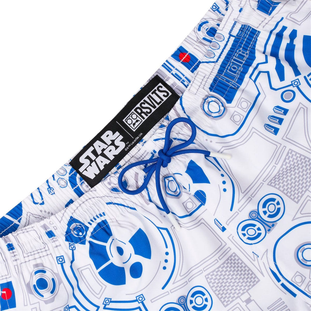 RSVLTS R2 Deconstructed Hybrid Shorts in Blue — detail 4
