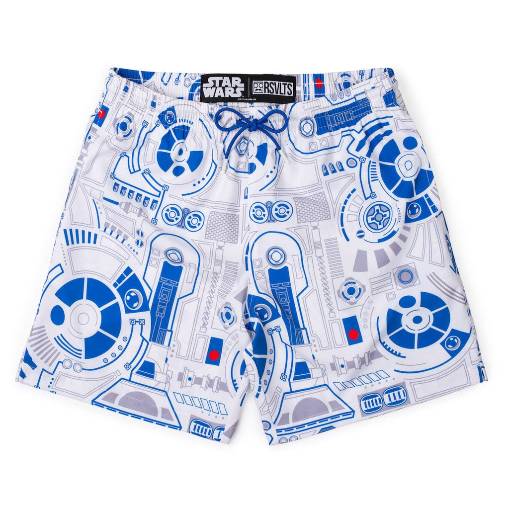 RSVLTS R2 Deconstructed Hybrid Shorts in Blue — front view