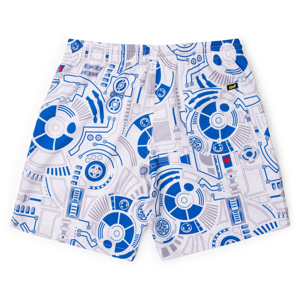 RSVLTS R2 Deconstructed Hybrid Shorts in Blue — detail 5