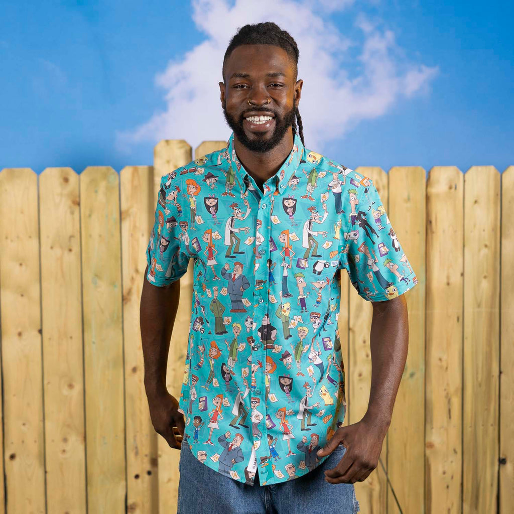 RSVLTS Citizens of Danville KUNUFLEX Short Sleeve Shirt in Green — detail 2