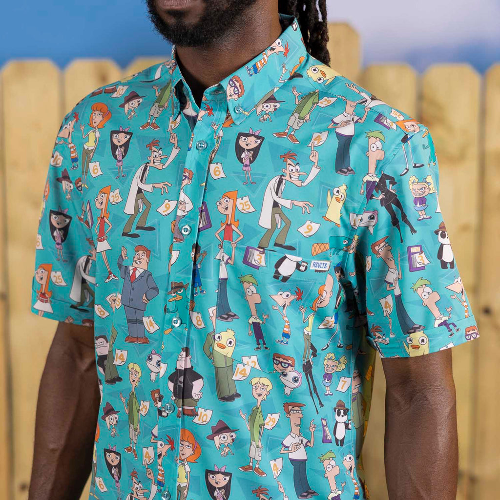 RSVLTS Citizens of Danville KUNUFLEX Short Sleeve Shirt in Green — detail 4