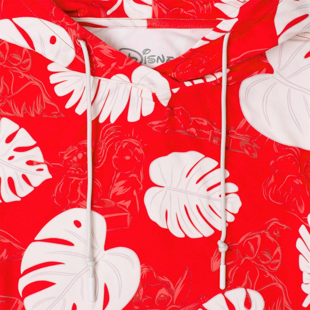 RSVLTS He Mele No Lilo Youth Performance Hoodie in Red — detail 2