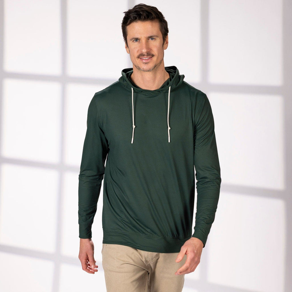 RSVLTS Dotted Forest Dynamite Performance Hoodie in Green — detail 3