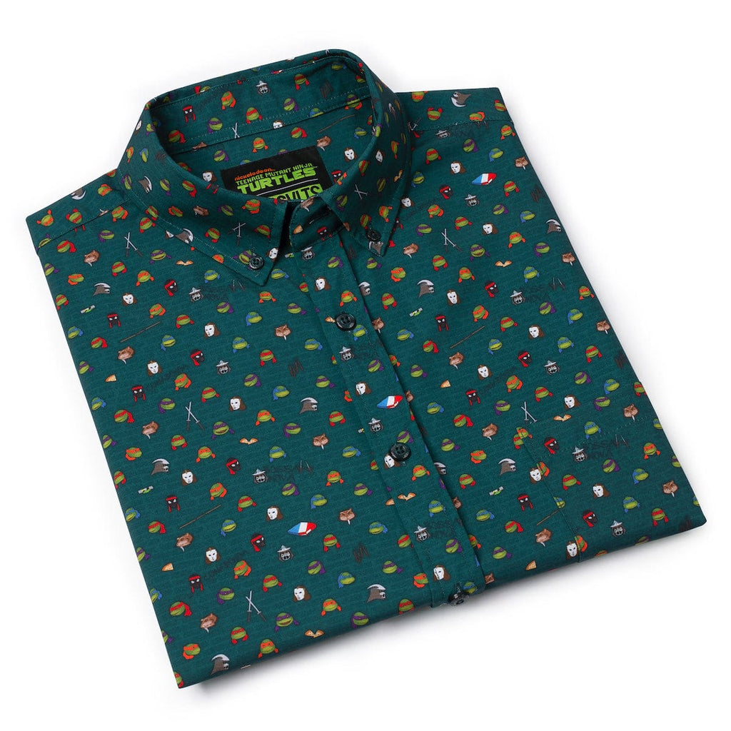 RSVLTS Underground Icons KUNUFLEX Short Sleeve Shirt in Green — detail 12