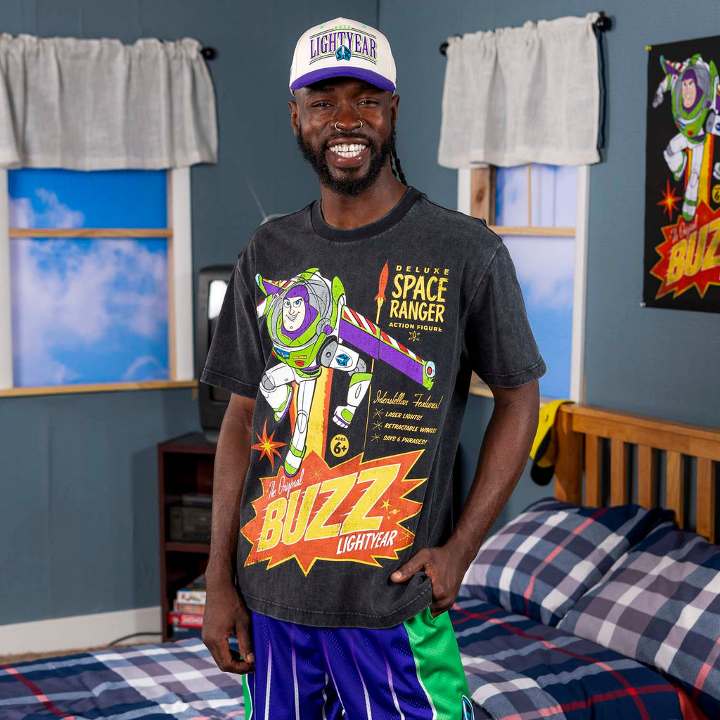 RSVLTS The Original Buzz Lightyear Vintage Crewneck Tee in Black — detail 2