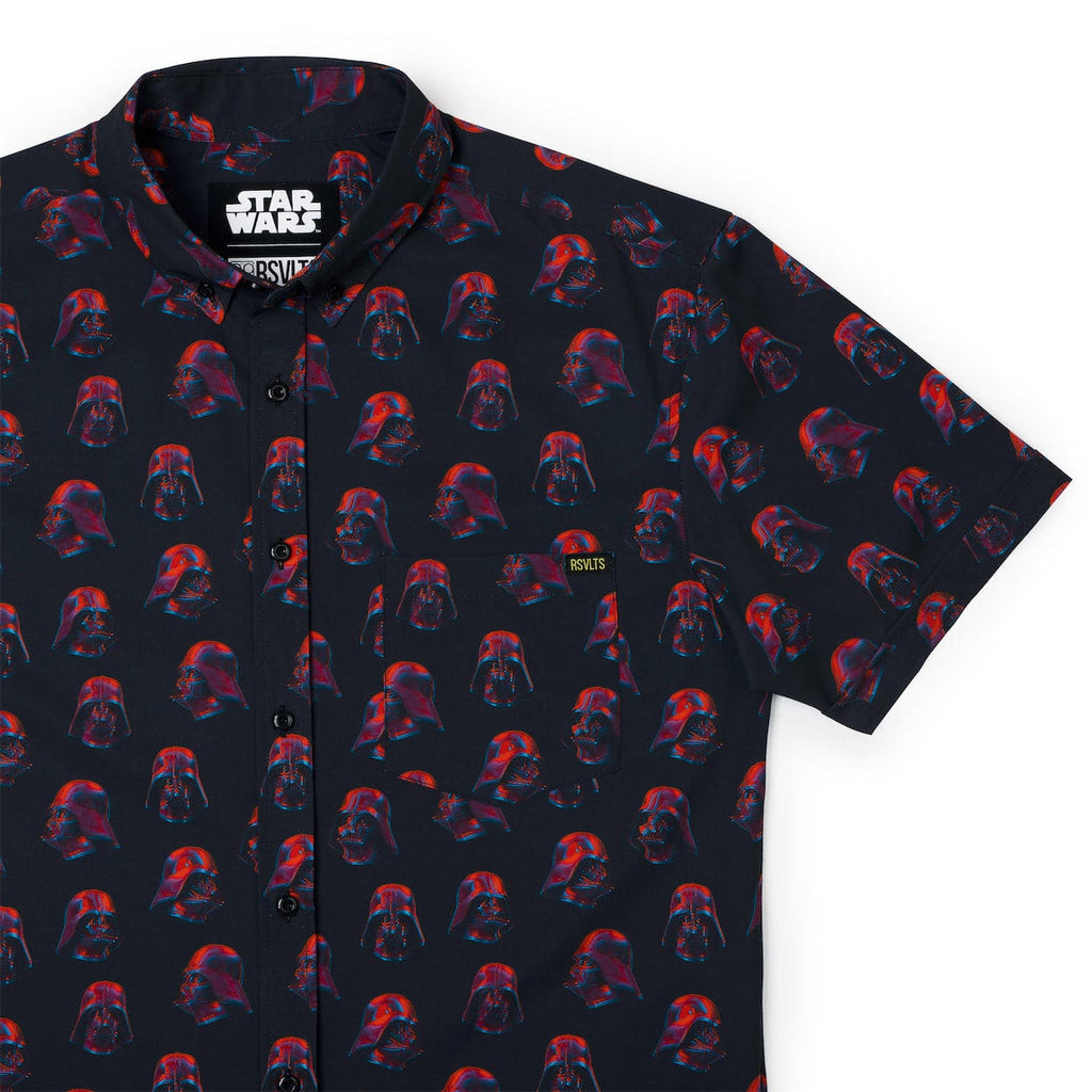 RSVLTS 3D Vader KUNUFLEX Short Sleeve Shirt in Black — detail 9