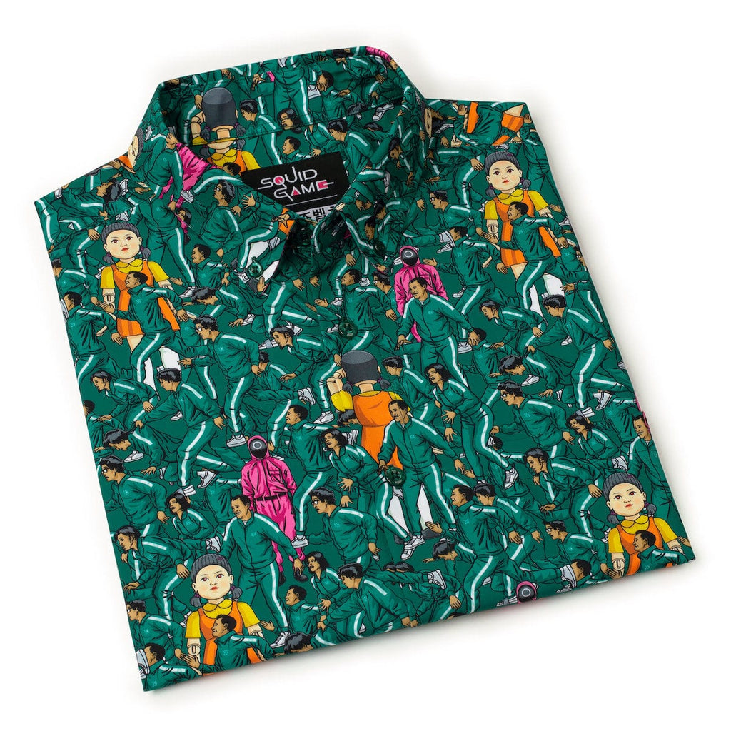 RSVLTS First Game KUNUFLEX Short Sleeve Shirt in Green — detail 8