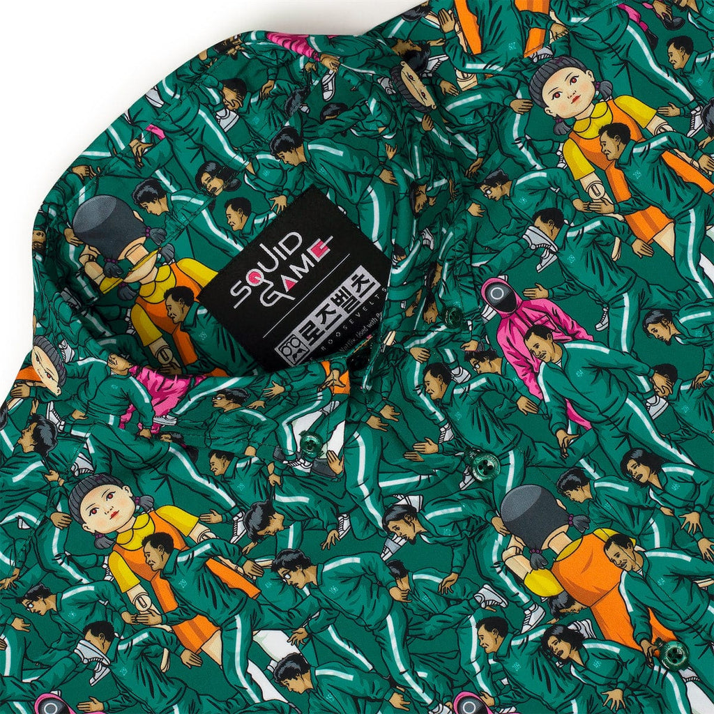 RSVLTS First Game KUNUFLEX Short Sleeve Shirt in Green — detail 6